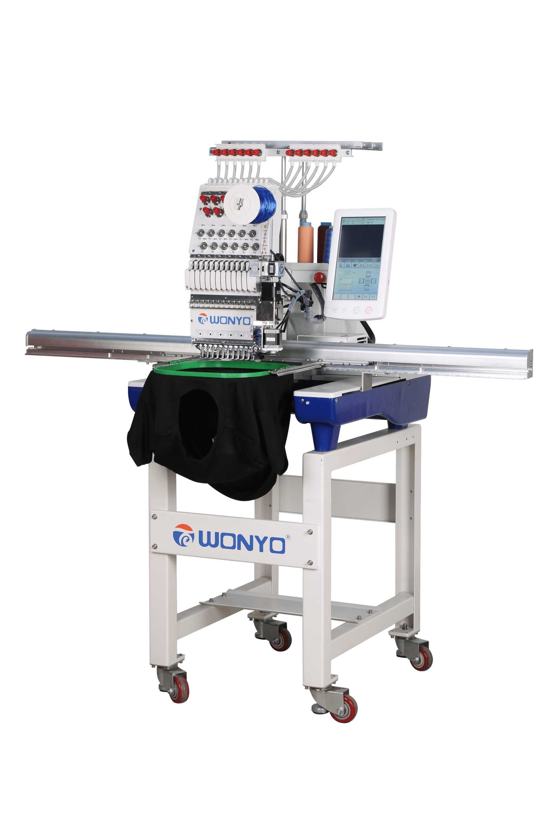 ماكينة وونيو تطريز عن طريق الكمبيوتر رأس واحد مساحة 1200*360 ، 15 ابر